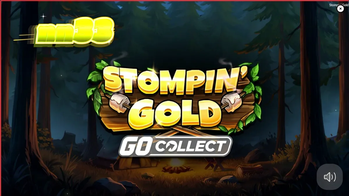 Ang interface ng Stompin' Gold GO Collect slot na nagpapakita ng mga yeti at treasure symbols